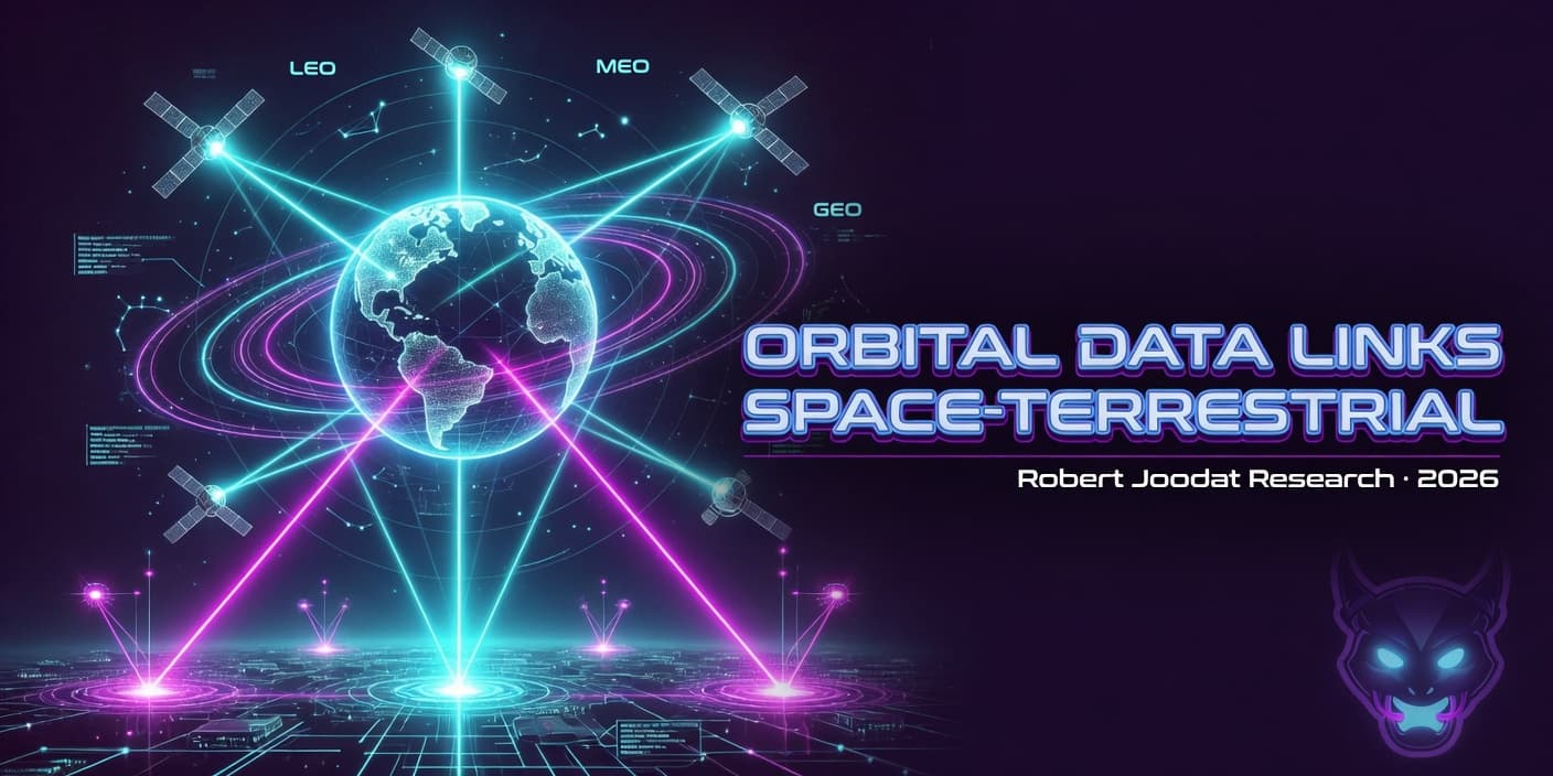 Advanced Networking and Orbital Data Links | Robert Joodat Research Advanced Networking and Orbital Data Links research card — Robert Joodat space-terrestrial continuum